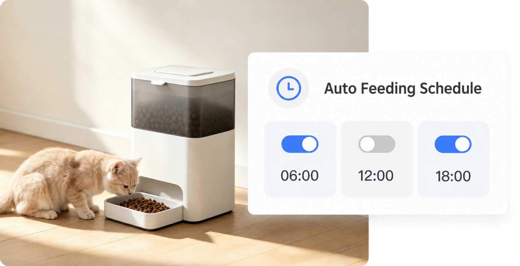 App Remote Control with Smart Start/Stop Feeding